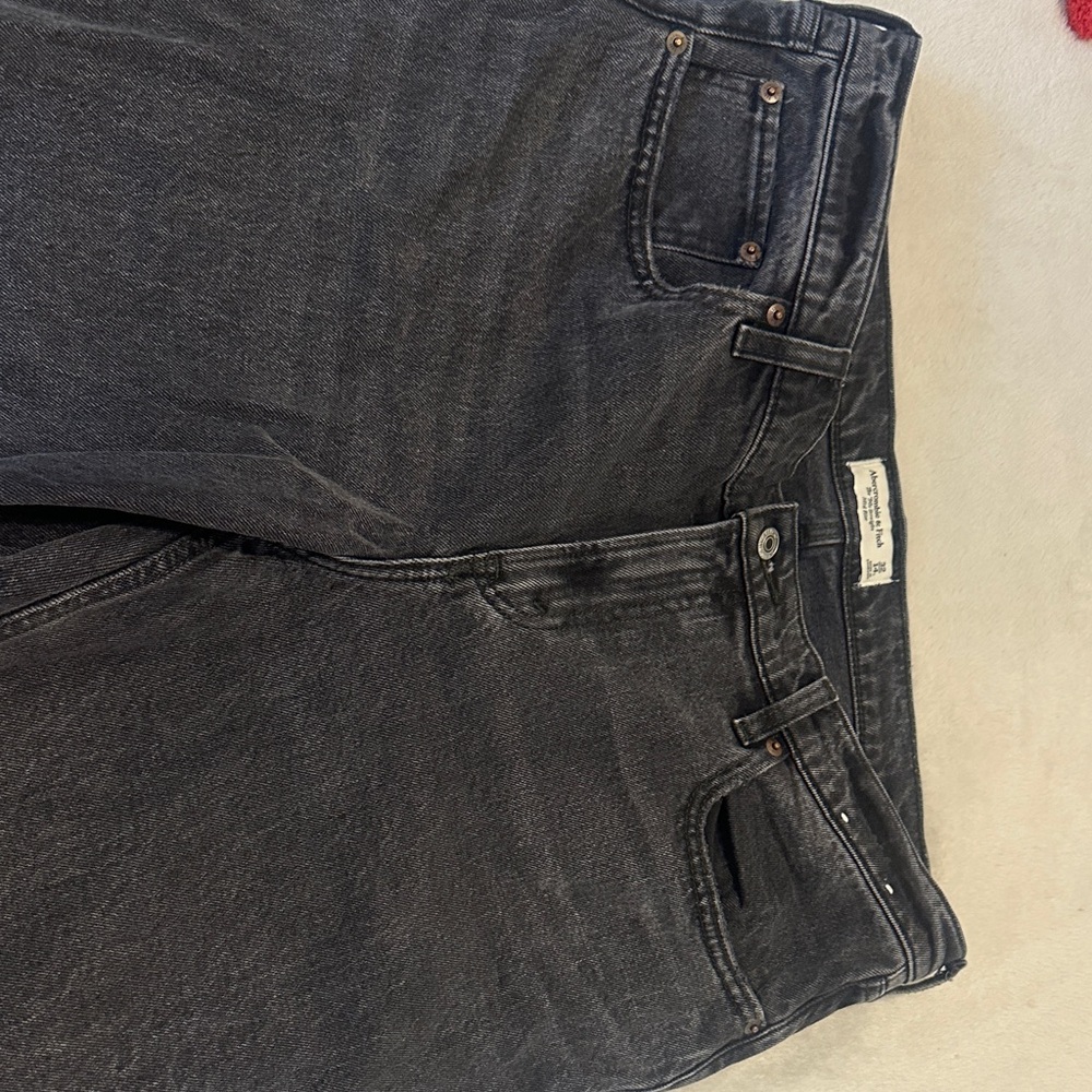 90s straight mid-rise Jean